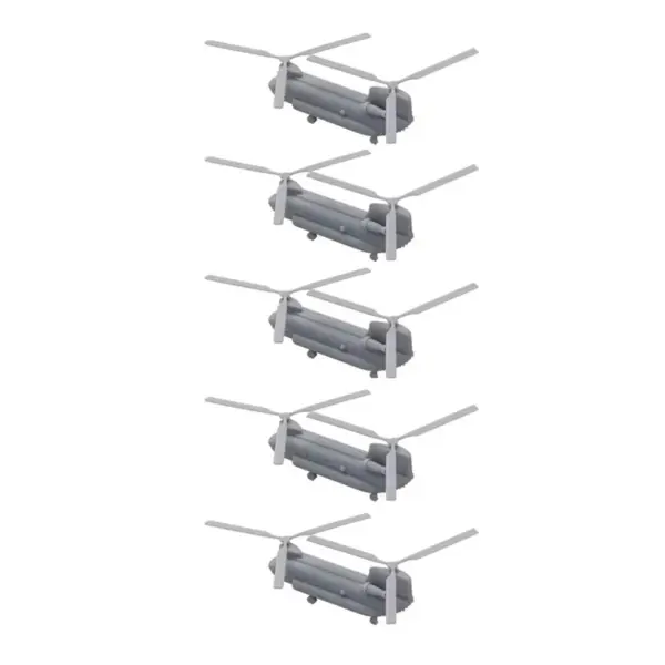 5 Set CH-47 Chinook Resin Model Helicopters - Image 11