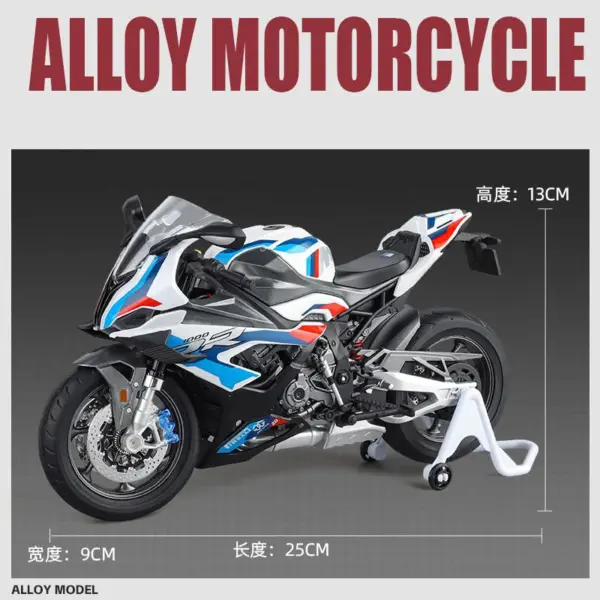 1/9 Scale Alloy Racing Motorcycle Model - Image 4