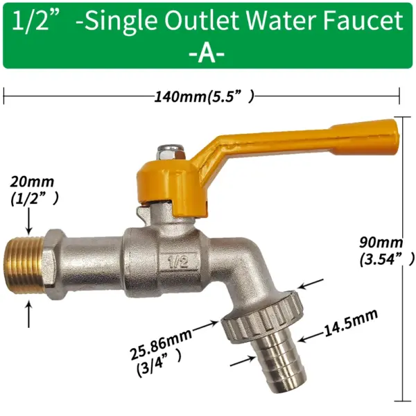 Brass Garden Hose Faucet Adapter 1/2 Inch - Image 17