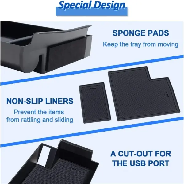 Toyota Sienna Center Console Organizer Tray 2021-2025 - Image 4