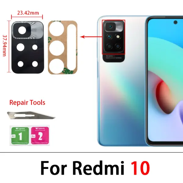 2-Piece Camera Glass for Xiaomi Redmi Series - Image 3