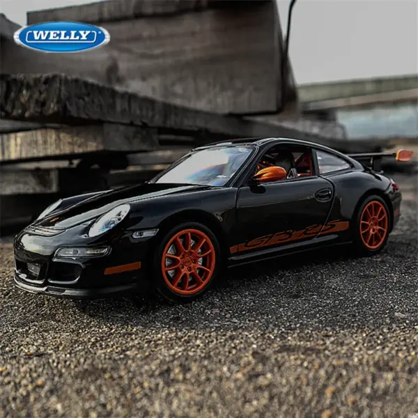 1:24 WELLY Porsche 911 GT3 RS Alloy Model - Image 2