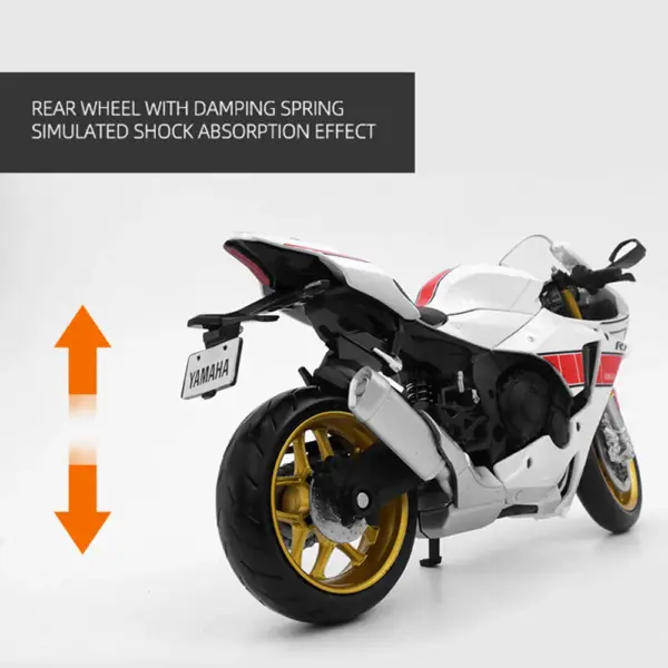 1:12 Yamaha YZF-R1M Diecast Motorcycle Model - Image 5