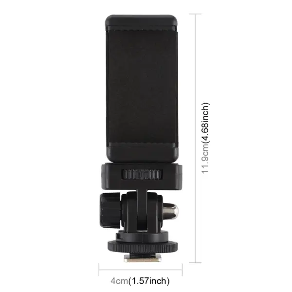 Camera Hot Shoe Phone Holder for Tripods - Image 4