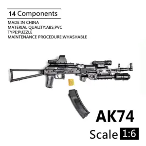 1/6 Scale AK74 Assault Rifle Model for Collectors