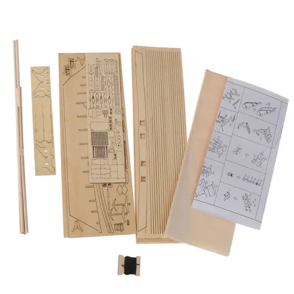 1/96 Scale Wooden Model Sailboat Kit - Image 4