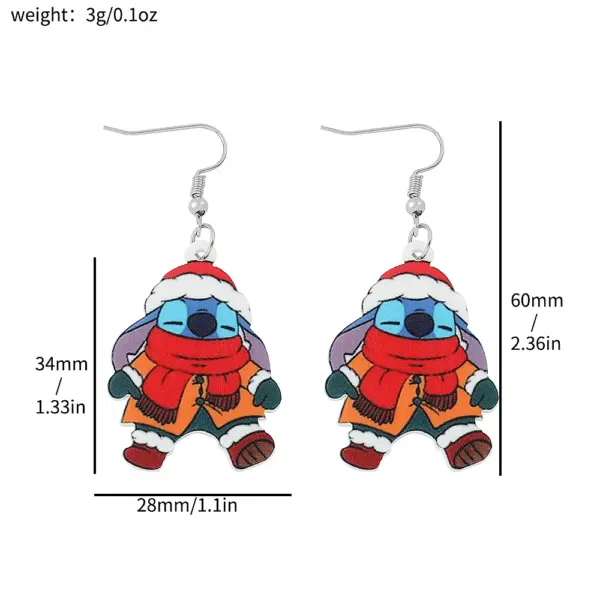 Lilo and Stitch Acrylic Drop Earrings - Image 9