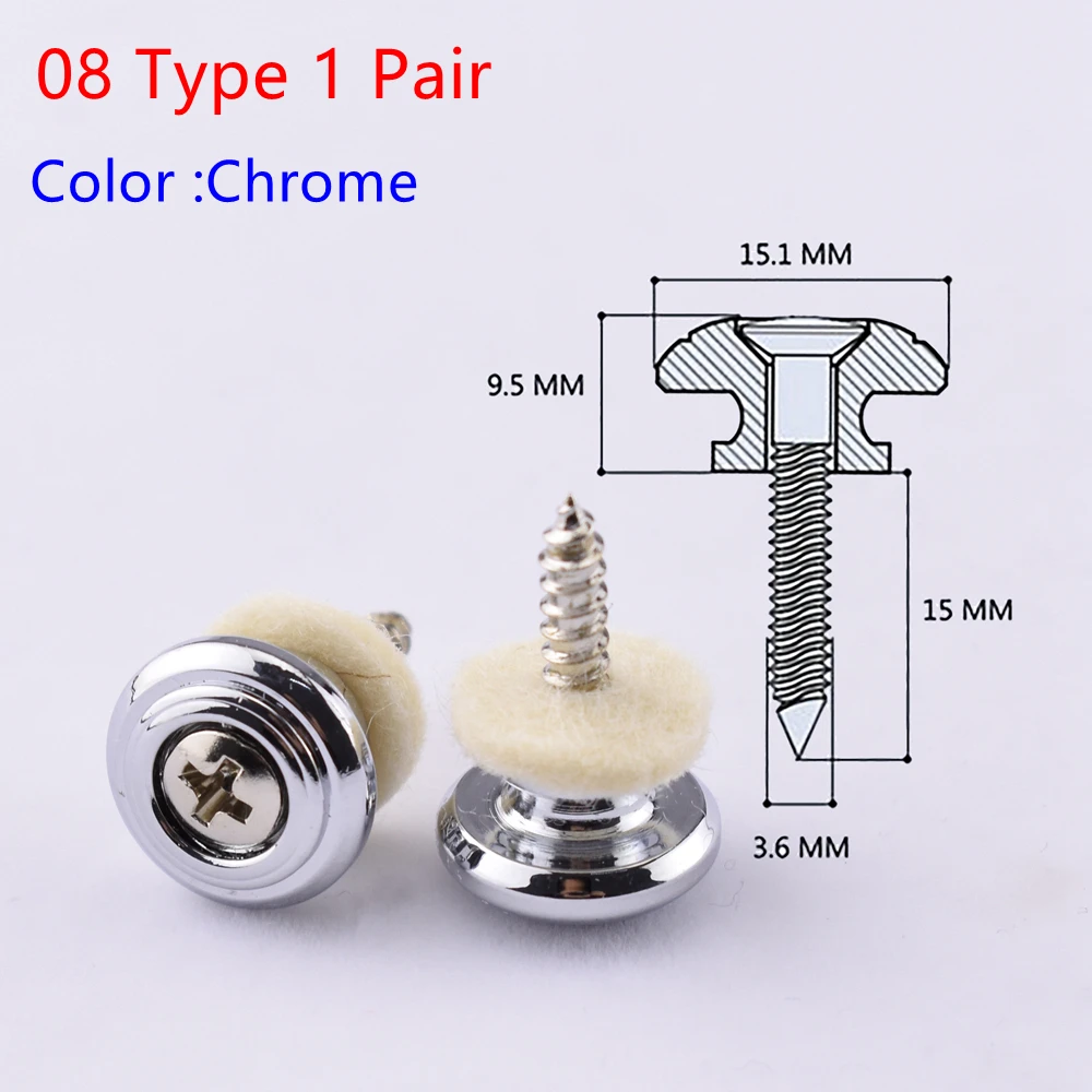 Guitar and Bass Strap Button Pins Set 8 Guitar and Bass Strap Button Pins Set - Image 8