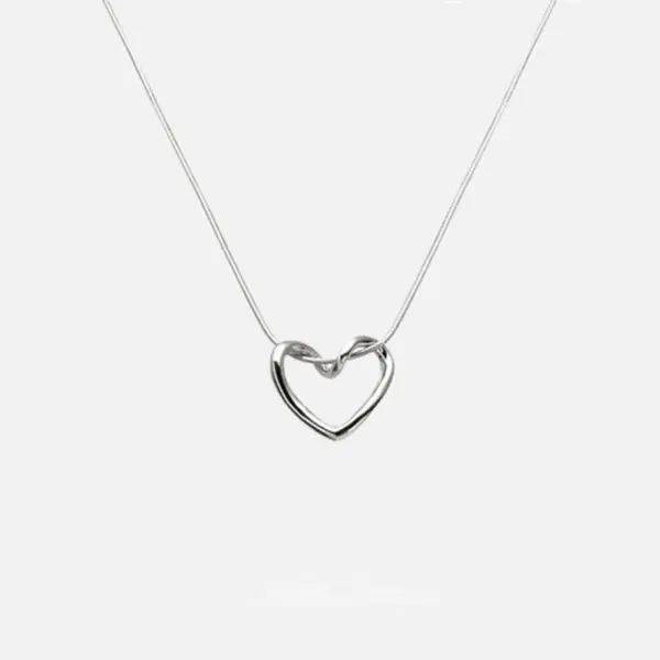 Kpop Heart Shaped Pendant Necklace - Image 15