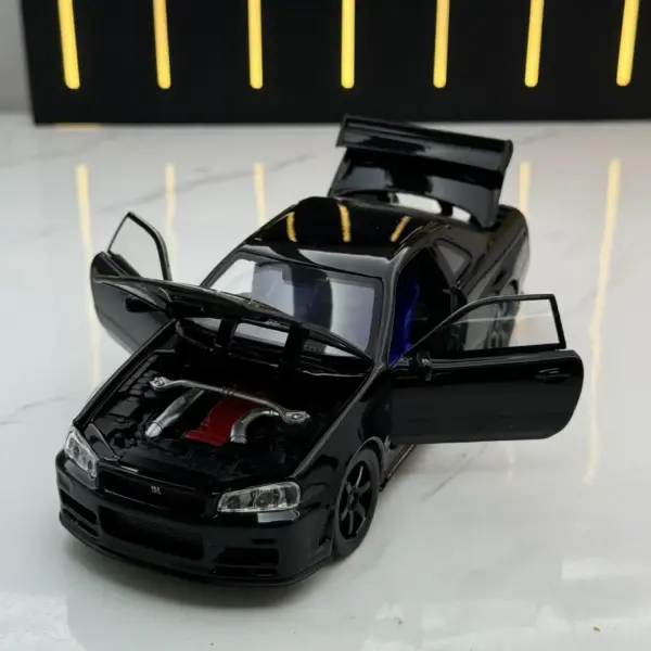 1:32 Nissan Skyline GTR R34 Diecast Model Car - Image 3