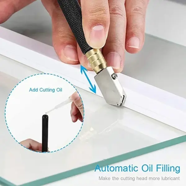Premium Glass Cutter with Oil Dispensing System - Image 2