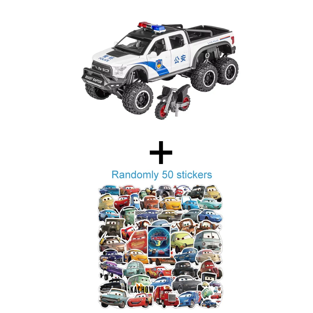 1/28 Raptor F150 Diecast Police Car Model 10 1/28 Raptor F150 Diecast Police Car Model - Image 10