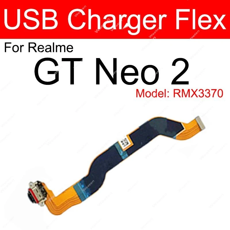 USB Charging Dock Flex Cable for Realme GT Neo 2 3 USB Charging Dock Flex Cable for Realme GT Neo 2 - Image 3