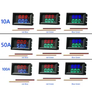 Digital Voltmeter Ammeter 10A 50A 100A Panel