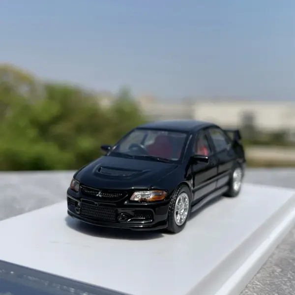1:64 Scale Blue Mitsubishi Lancer EVO Model - Image 7