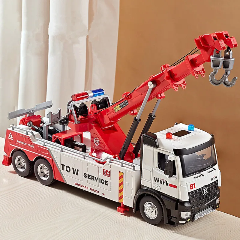 1:32 Alloy Rescue Trailer Model Toy 2 1:32 Alloy Rescue Trailer Model Toy - Image 2