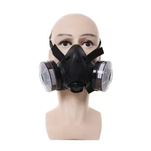 Black Half Face Respirator with P-A-1 Filter