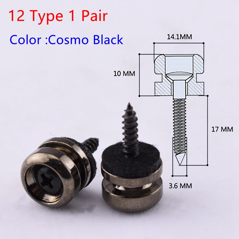 Guitar and Bass Strap Button Pins Set 12 Guitar and Bass Strap Button Pins Set - Image 12