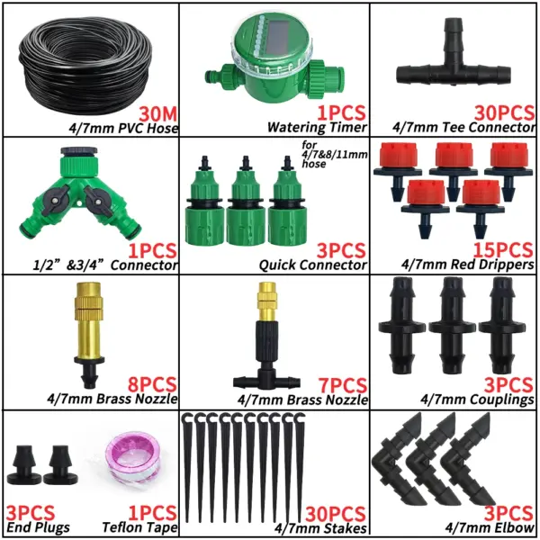 Automatic Garden Micro Drip Irrigation Kit - Image 28