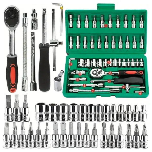 46pc 1/4 Inch Drive Socket Set - Image 7