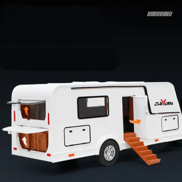 1/32 Alloy Diecast RV Trailer Car Model - Image 4