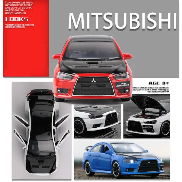 1:32 Mitsubishi Lancer Evolution X10 Diecast Model - Image 6