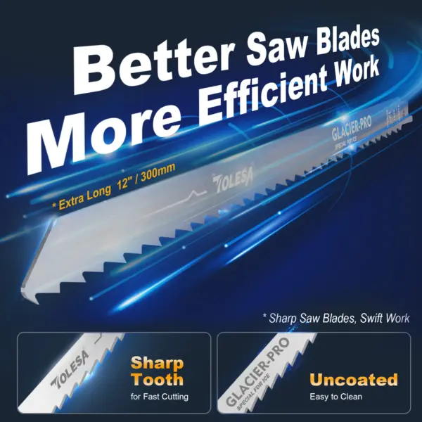 12-Inch 5-Pack Stainless Steel Saw Blades - Image 4