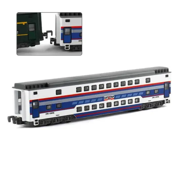 1:87 Alloy Double Deck Train Model - Image 10