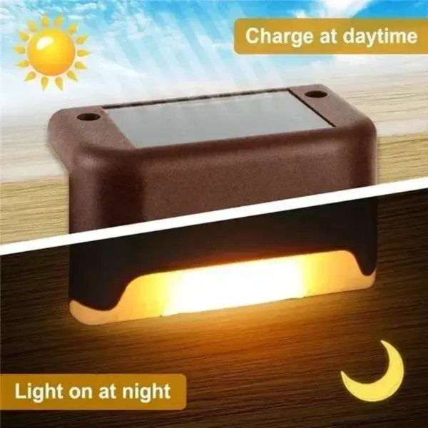 Solar LED Deck and Step Lights Set - Image 5
