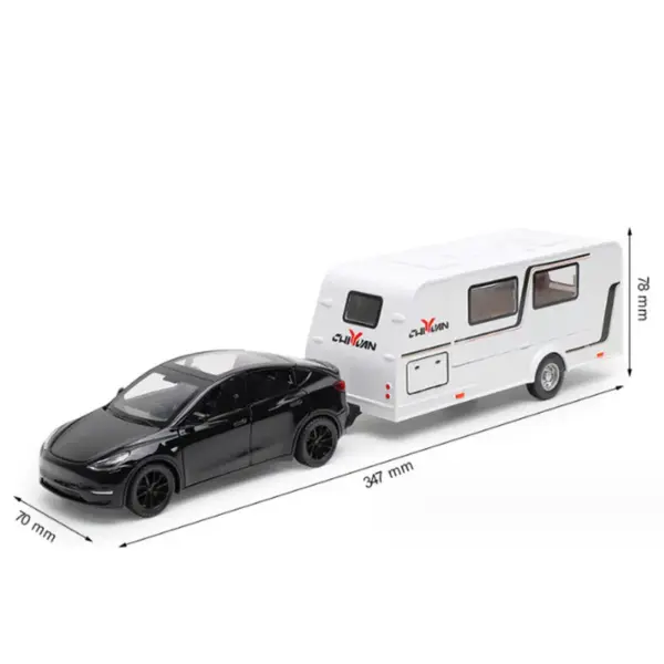 1/32 Alloy Diecast RV Trailer Car Model - Image 22