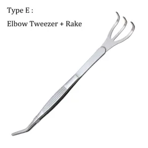 2-in-1 Stainless Steel Bonsai Rake and Tweezers 21 Sfe9fb08a21c94c59a3112c3d21d98b3fD