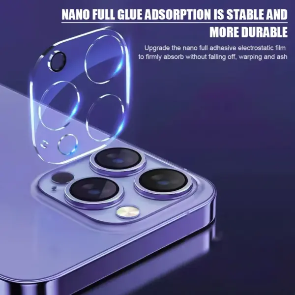 5Pcs Camera Lens Glass Protectors for iPhone - Image 2
