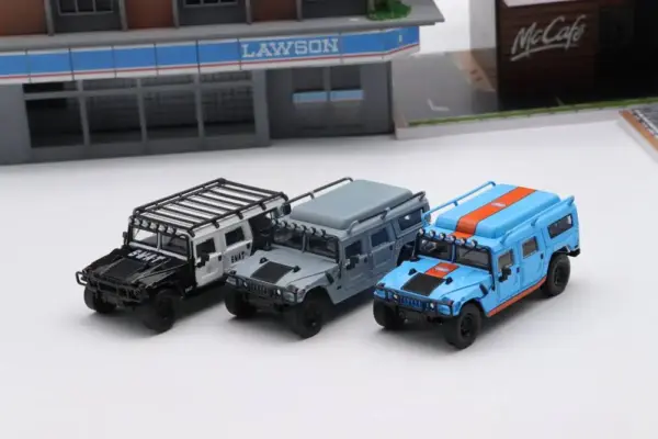 Master 1:64 G-U-L-F H1 Civilian Police SUV Diecast Model - Image 6