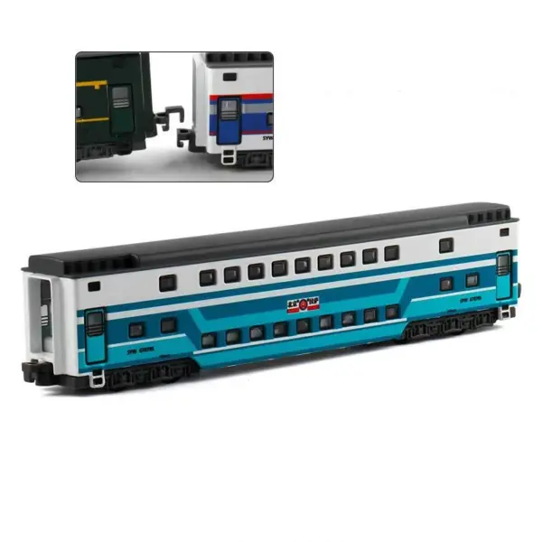 1:87 Alloy Double Deck Train Model - Image 9