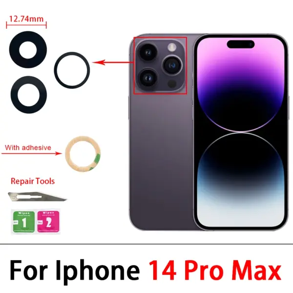 iPhone Camera Glass Lens Replacement Kit - Image 17