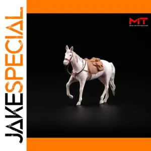 Miniature White Dragon Horse Model 1/43 1/64