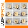 10 Pack Gold Alphabet Charms for Jewelry