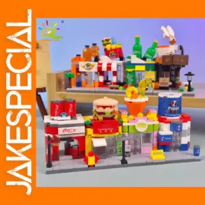 Mini Coffee Shop Building Blocks Set