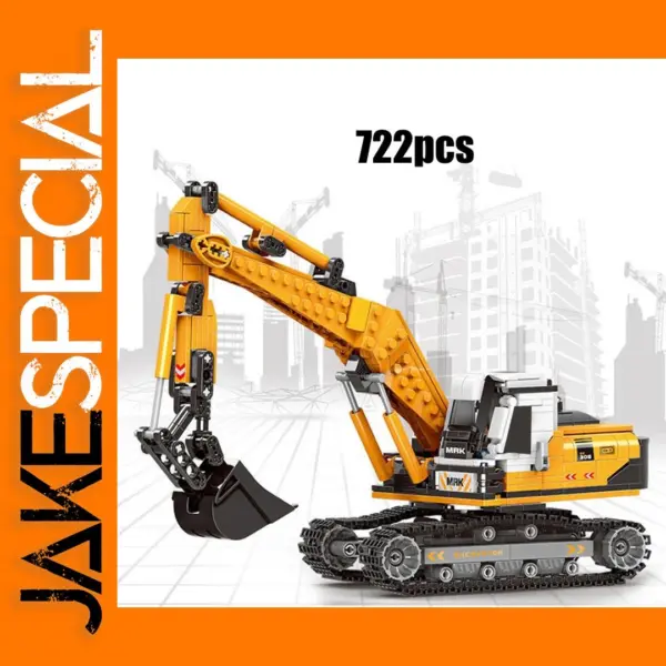 Construction Excavator Building Block Set 722pcs