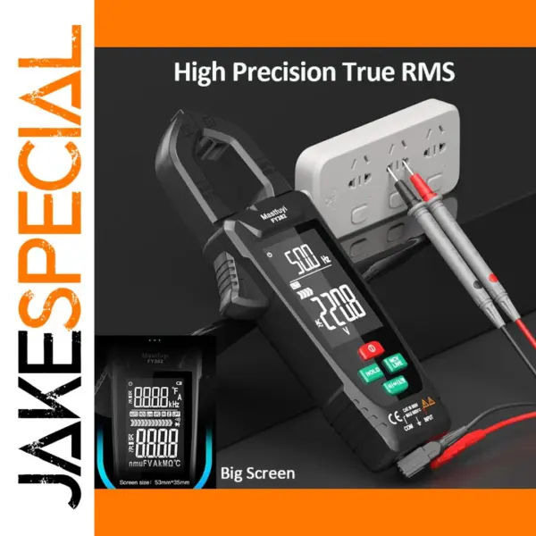 True RMS 9999 Counts Digital Clamp Meter