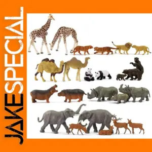 HO Scale 1:87 Wild Animal Figurine Set
