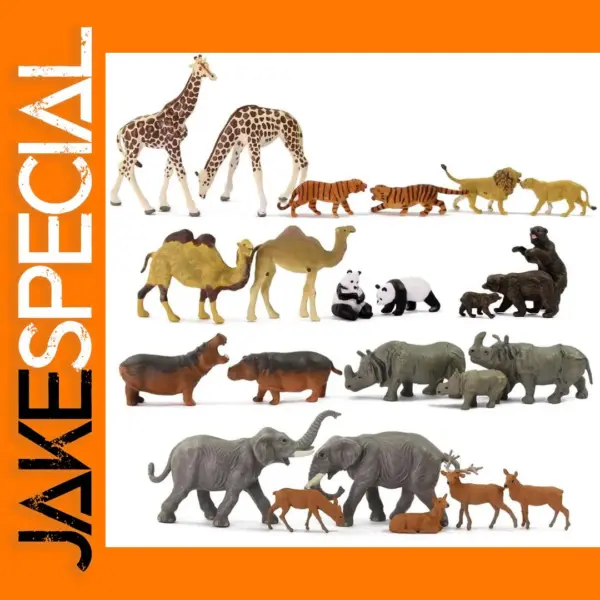 HO Scale 1:87 Wild Animal Figurine Set