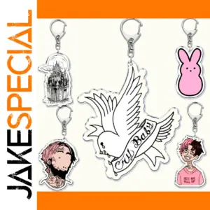 Lil Peep Acrylic Keychain Pendant Gift