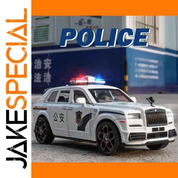 Rolls Royce Cullinan Police Car Model Toy