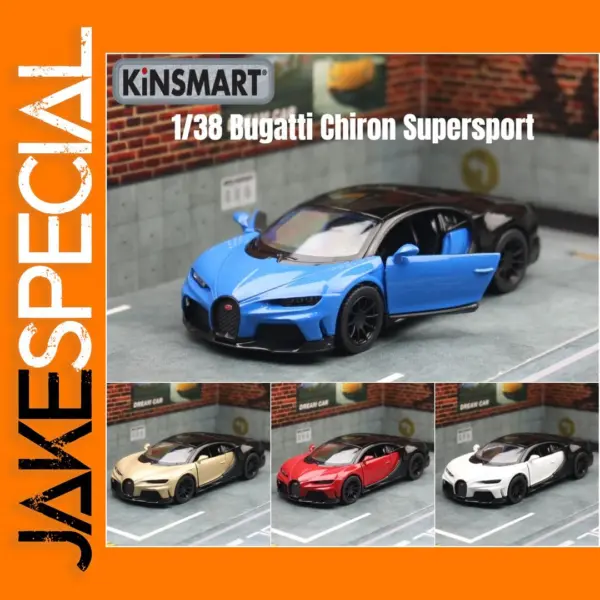 KiNSMART 1/38 Bugatti Chiron Diecast Car