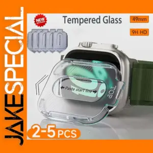 5-Pack 9H Tempered Glass Screen Protector for Apple Watch Ultra 2 49mm