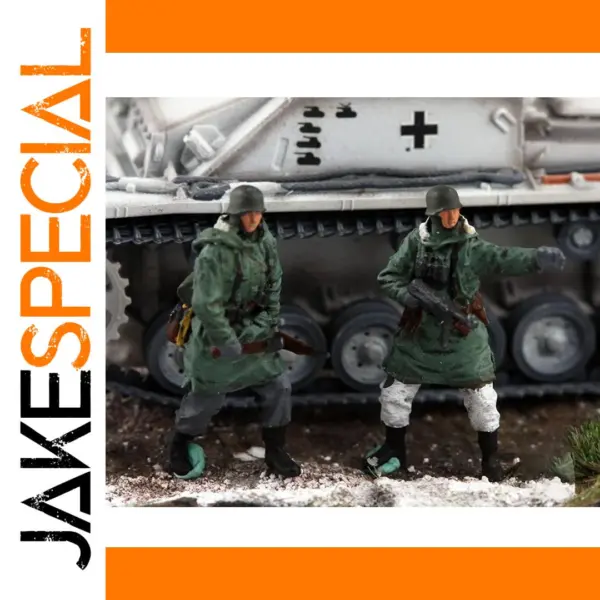 1:72 Resin German Winter Tank Scout Scene Set