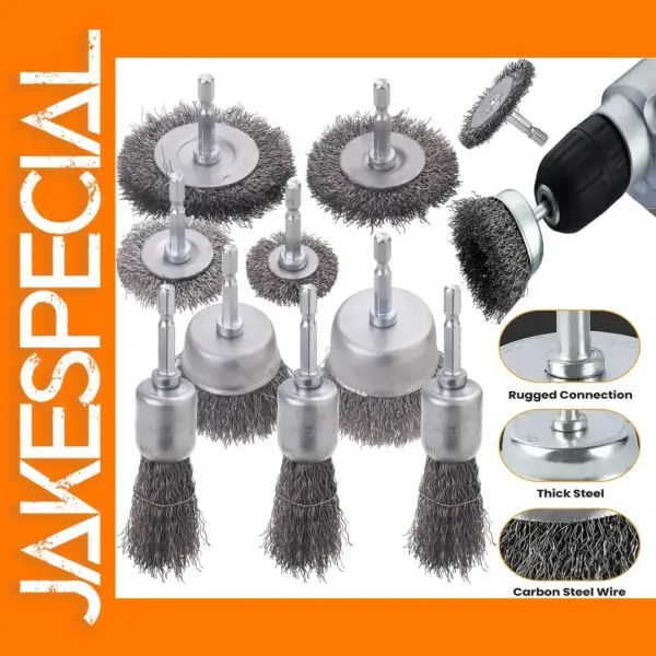 10 Pack Wire Brush Wheel Cup Set