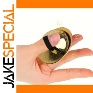 2Pcs Shiny Mini Finger Cymbals for Dancing
