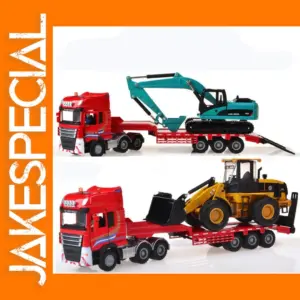 1:50 Scale Metal Flatbed Trailer Model
